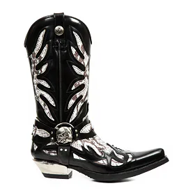 NEW ROCK PITON BLANCO NEGR WEST Černá 39