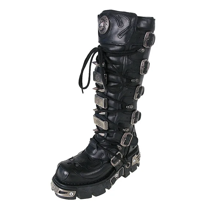 NEW ROCK High Vampire Boot (161-S1) Black Černá 36