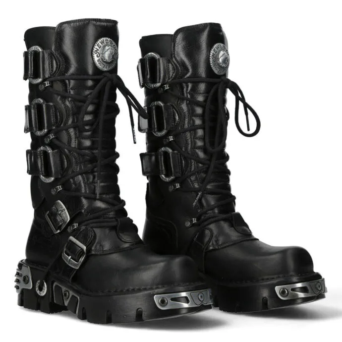 NEW ROCK Girdle Boots (474-S1) Black Černá 36